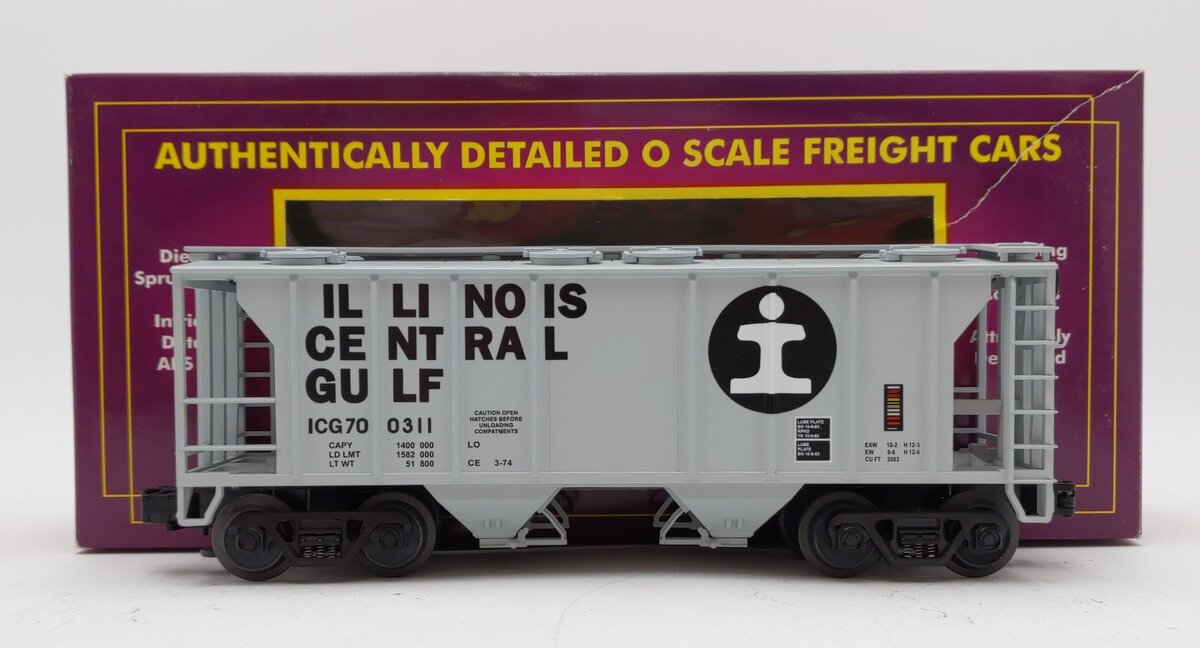 MTH 20-97104 O Gauge Illinois Central PS-2 Hopper Car #700311 EX/Box