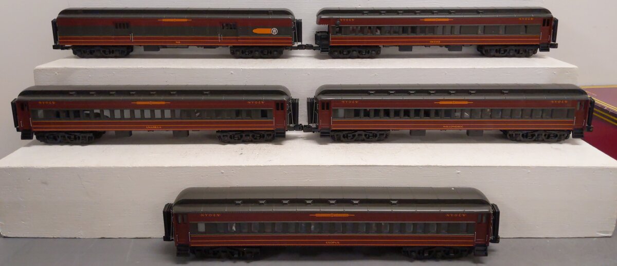 MTH 20-4098 O New York Ontario & Western 70' Madison Passenger Set (Set of 5)