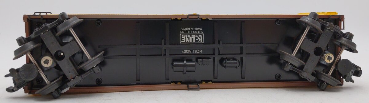 K-Line K762-1331 O Burlington Route Woodside Refrigerator Car #74538 - 3 Rail LN/Box