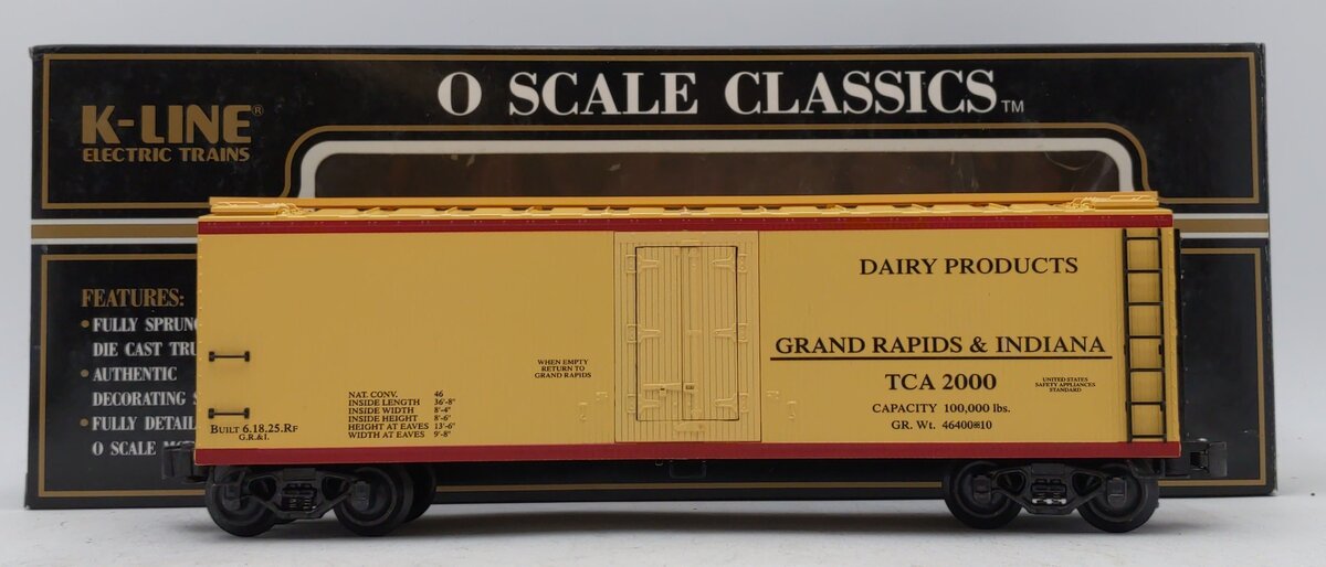 K-Line K762-9011 O Scale 2000 TCA Convention Reefer Car EX/Box