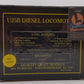 Weaver 1336L O Reading U25B Diesel Locomotive #6206 (3-Rail) LN/Box