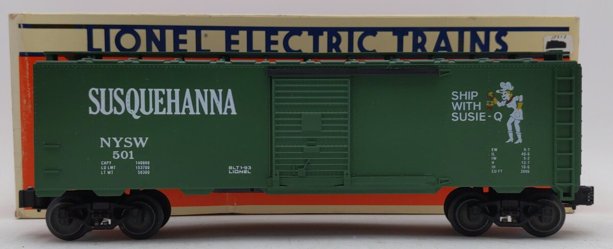 Lionel 6-17213 O Gauge Susquehanna Single-Door Boxcar #501 LN/Box