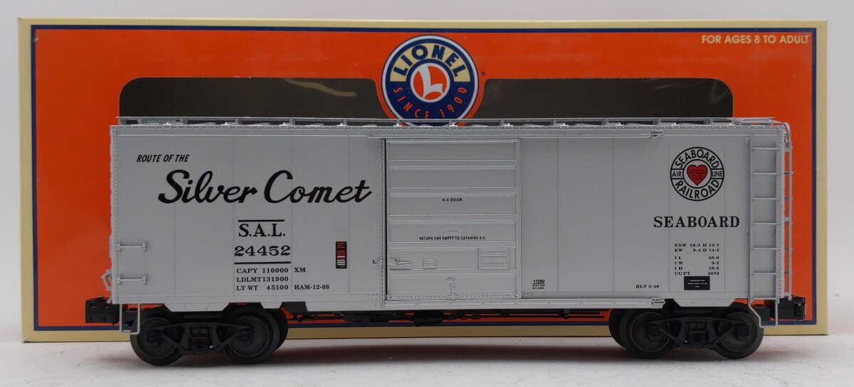 Lionel 6-17290 O Gauge Seaboard PS-1 Boxcar #24452