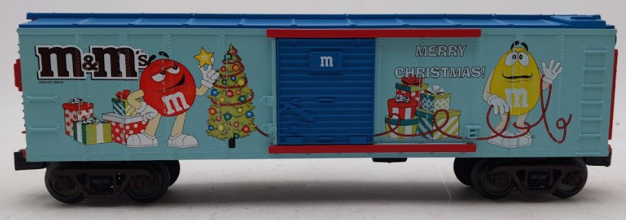 MTH 30-74782 O Gauge M&M's "Merry Christmas!" Box Car