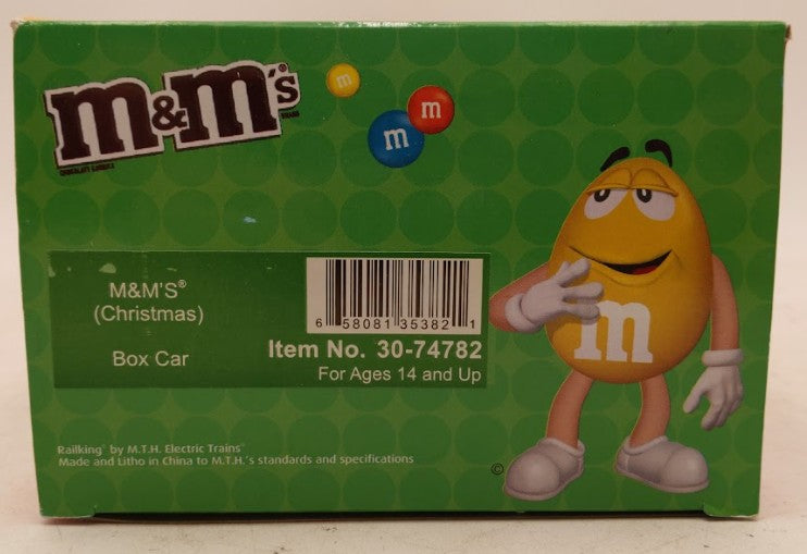 MTH 30-74782 O Gauge M&M's "Merry Christmas!" Box Car