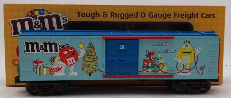 MTH 30-74782 O Gauge M&M's "Merry Christmas!" Box Car