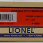 Lionel 6-19588 O NPCRR Santa Wish Station Transparent Car #19588 with Gifts LN/Box