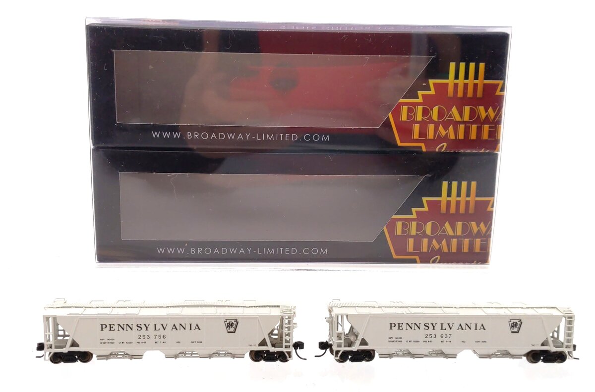 Broadway Limited 7253 N PRR H32 Covered Hopper #253637/#253756 (Set of 2)