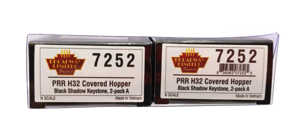 Broadway Limited 7252 N PRR H32 Covered Hopper #253561/#253588 (Set of 2)