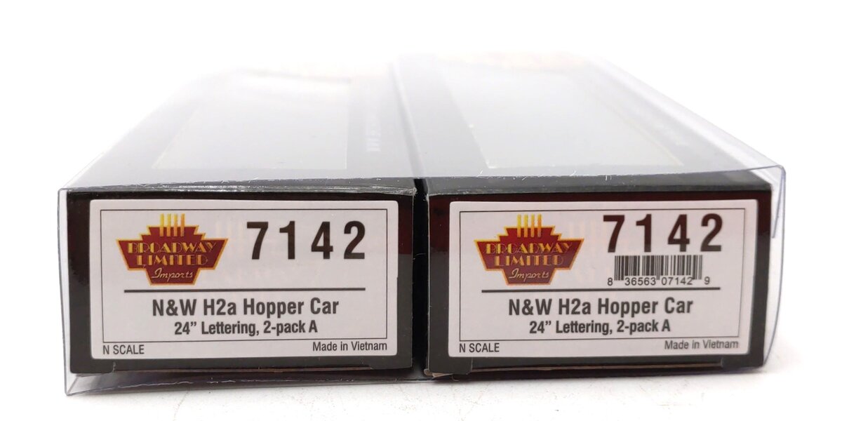Broadway Limited 7142 N N&W 24" Lettering H2a Hopper #23519/#23670 (Set of 2)