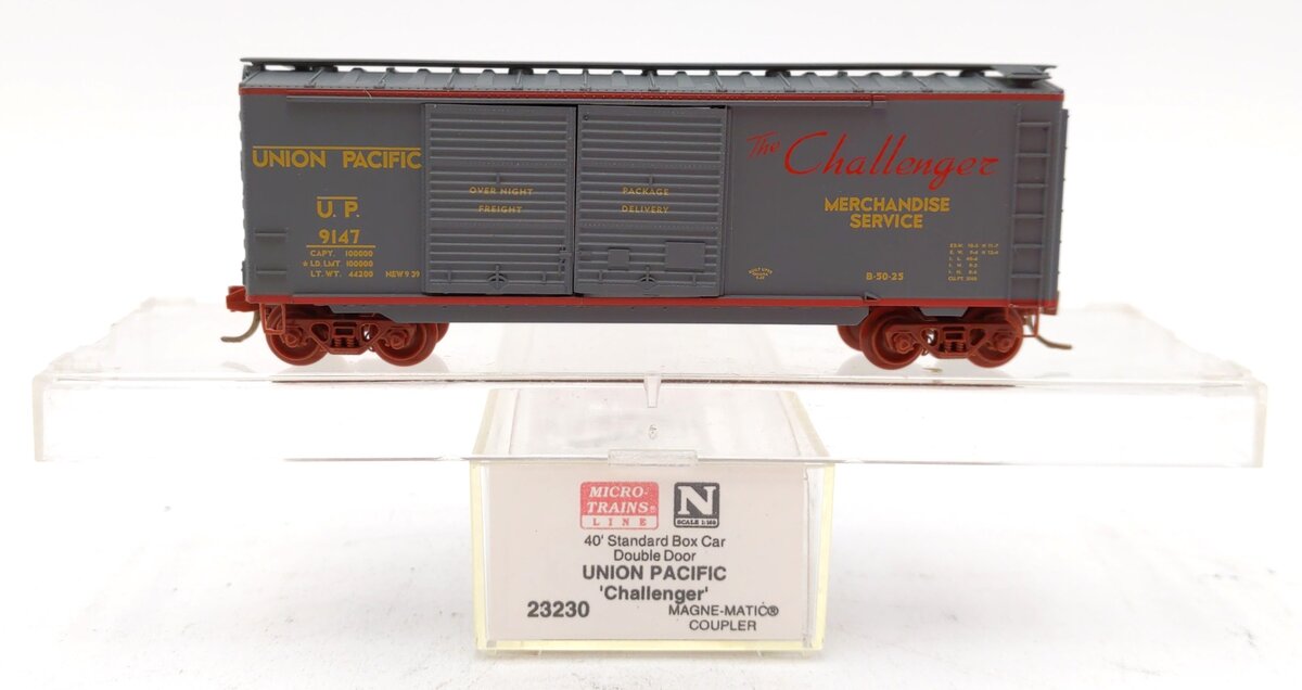 Micro-Trains 02300230 N Union Pacific 40' Standard Double Door Boxcar #9147 LN/Box