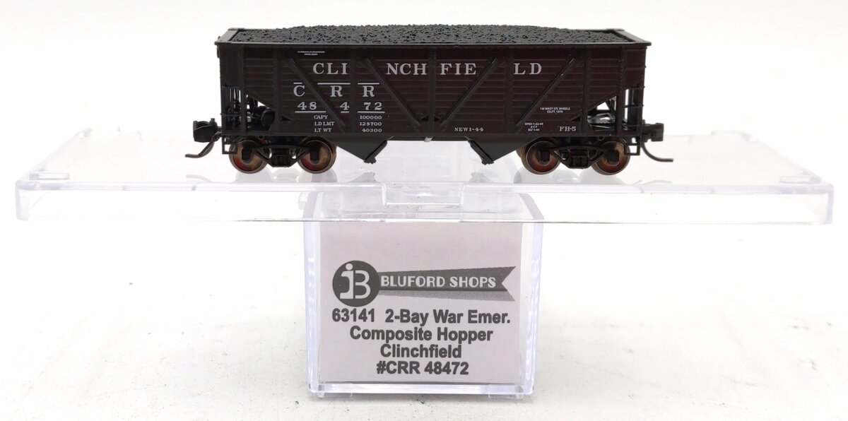 Bluford Shops 63141 N Clinchfield 2-Bay War Emergency Composite Hopper #48472