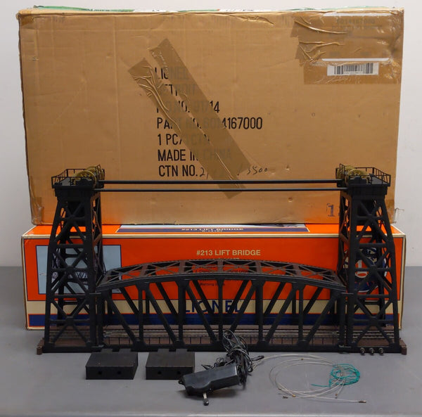 Lionel 6-14167 O Gauge Operating Lift Bridge #213 EX/Box – Trainz