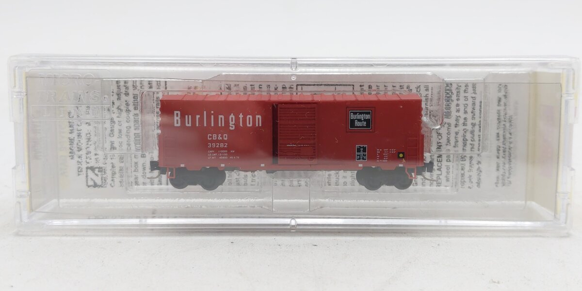 Micro-Trains 50300152 Z CB&Q 40' Single Door Box Car #39282