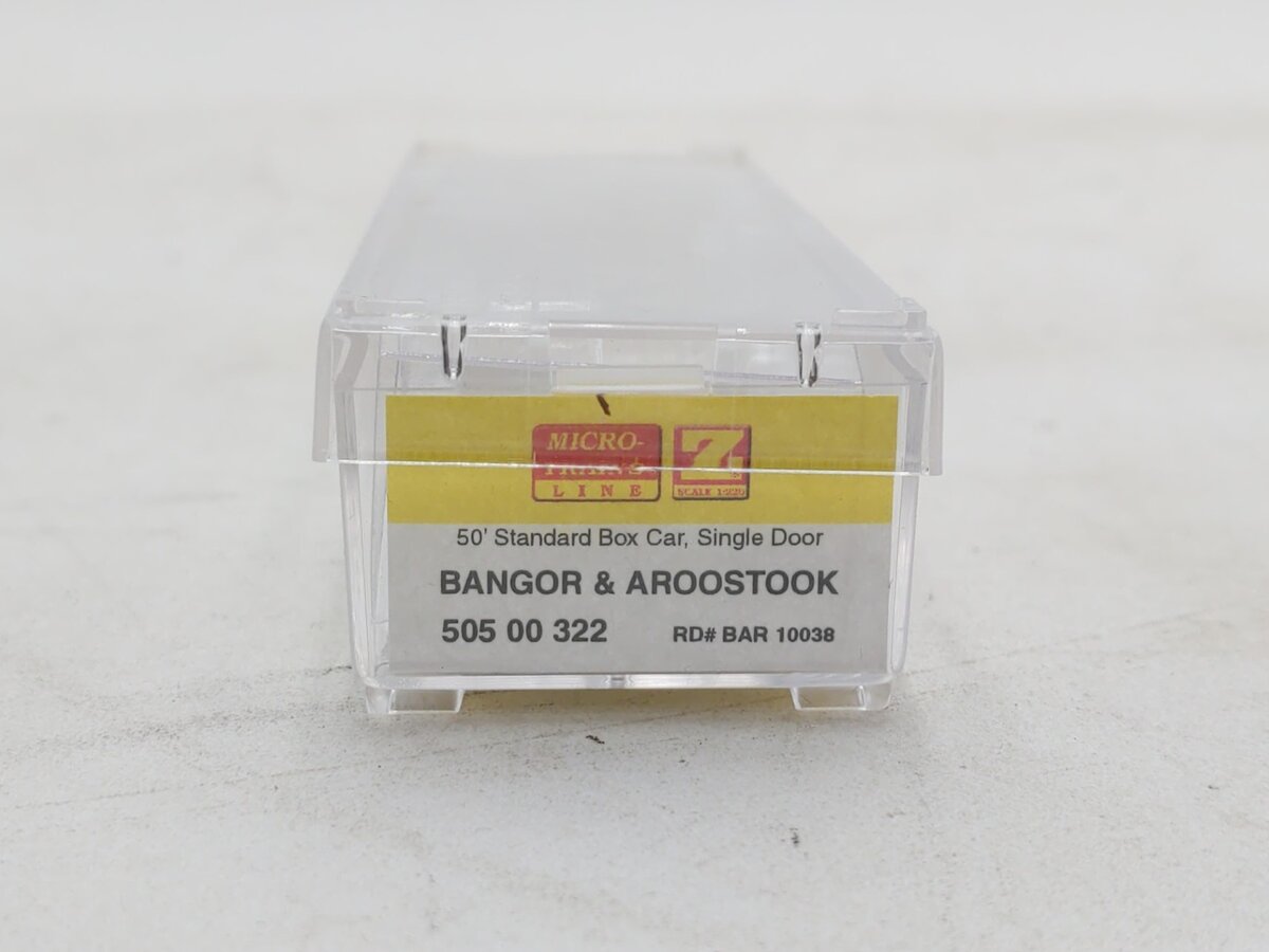 Micro-Trains 50500322 50' Bangor & Aroostook 50' Standard Boxcar #10038