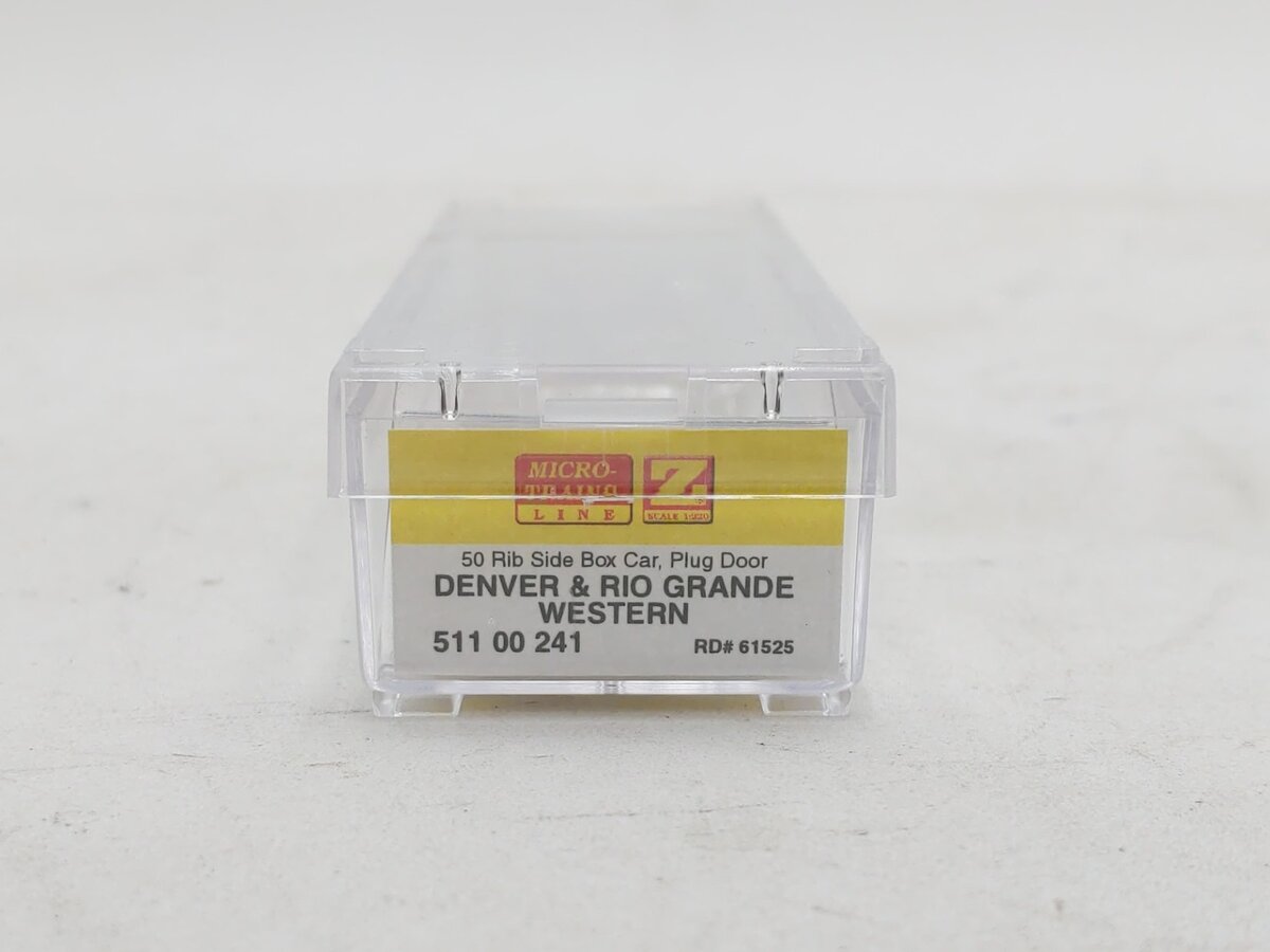 Micro-Trains 51100241 Z Denver & Rio Grande Western 50' Plug Door Boxcar #61525