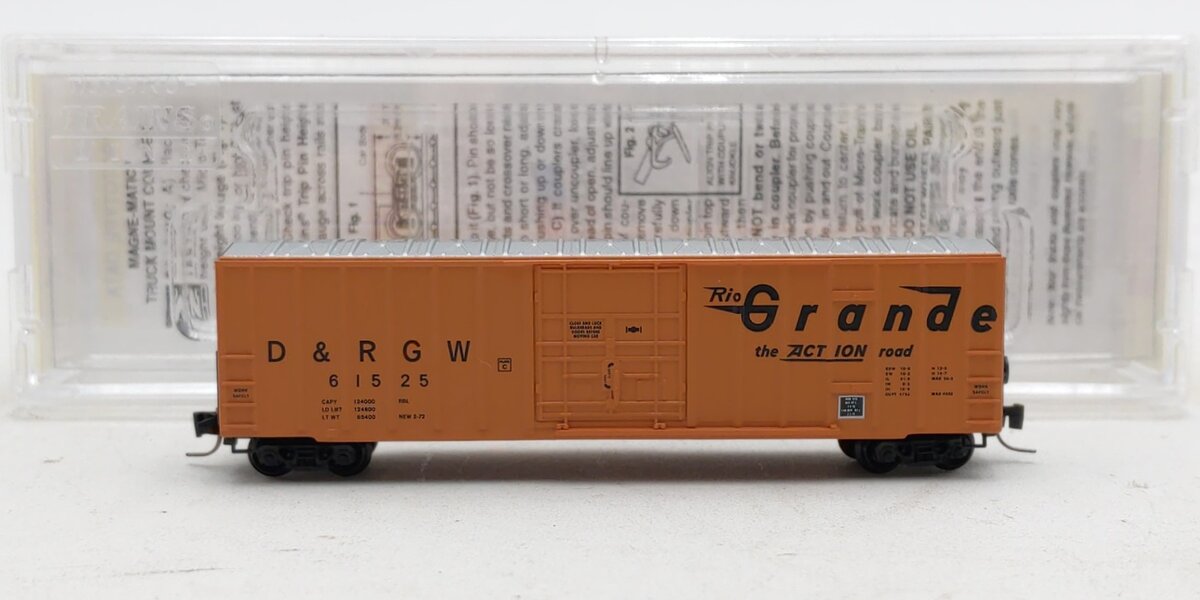 Micro-Trains 51100241 Z Denver & Rio Grande Western 50' Plug Door Boxcar #61525