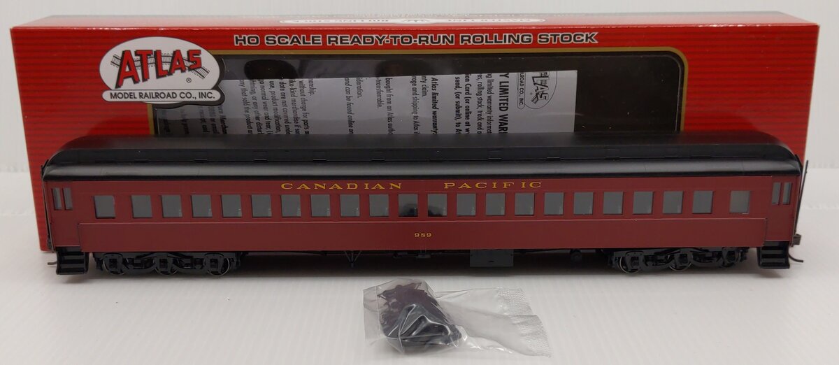 Atlas 20004879 HO Scale Canadian Pacific Single Window Coach Car #989
