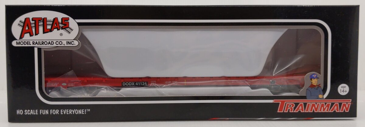 Atlas 20006470 HO Scale Department of Defense 68' Flatcar #41124