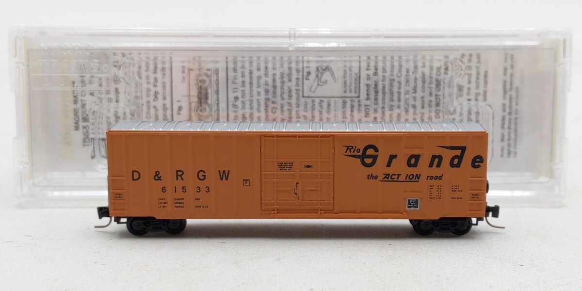 Micro-Trains 51100242 Z Denver & Rio Grande Western 50' Plug Door Boxcar #61533