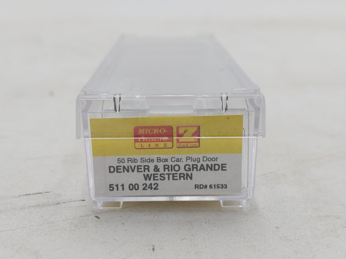 Micro-Trains 51100242 Z Denver & Rio Grande Western 50' Plug Door Boxcar #61533