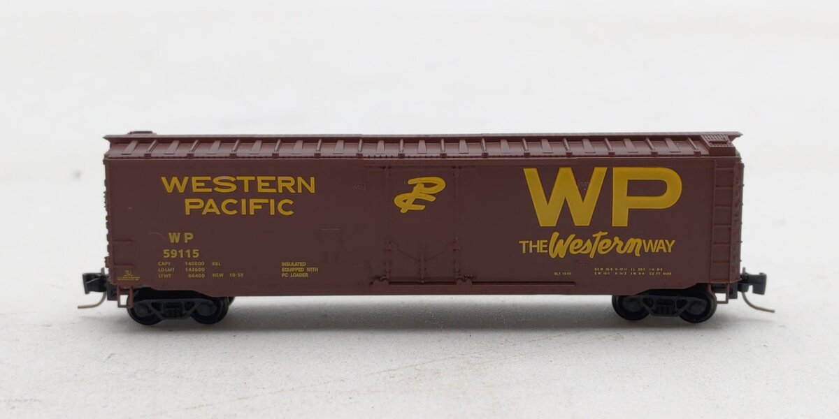 Micro-Trains 50700601 Z Western Pacific 50' Plug-Door Box Car #59115