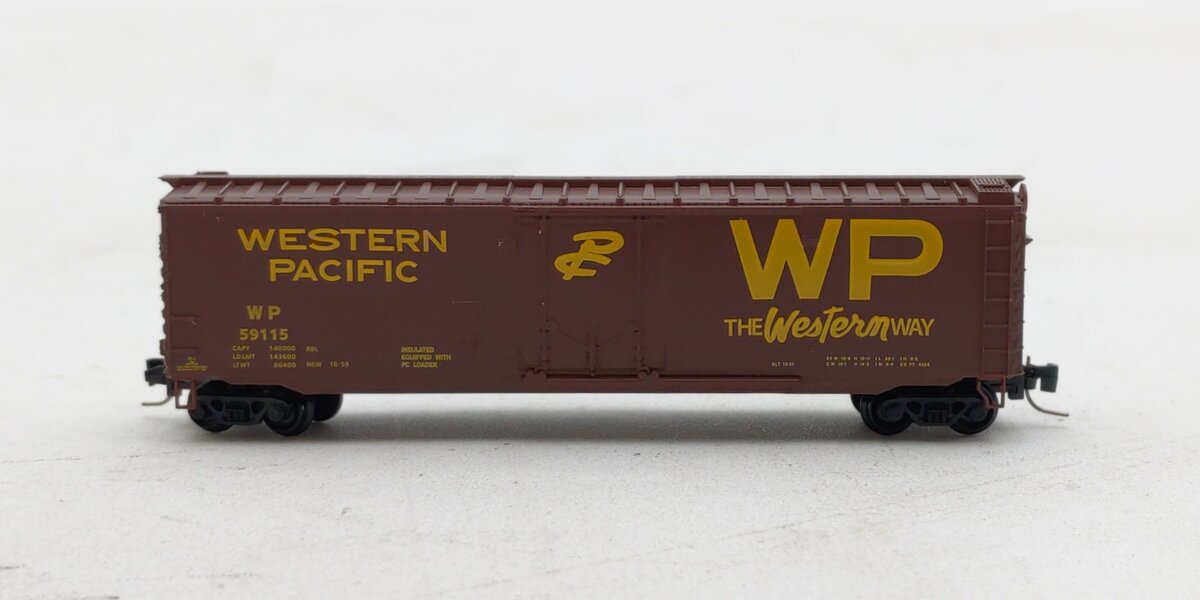 Micro-Trains 50700601 Z Western Pacific 50' Plug-Door Box Car #59115