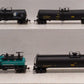 Walthers Assorted HO Tank Cars [4]: #33527, 664755,15818, 90814 VG/Box