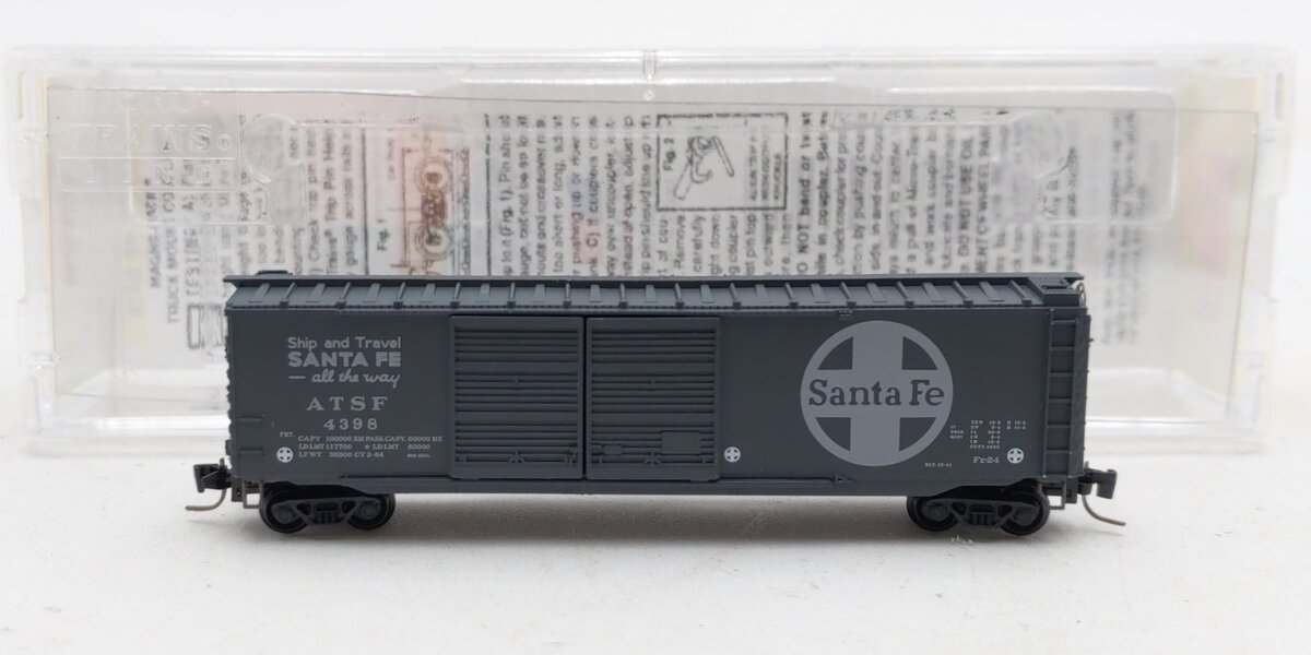 Micro-Trains 50600191 Z Atchison, Topeka & Santa Fe 50' DD Std Boxcar #4398