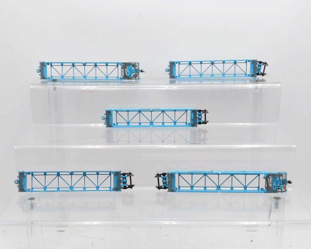 Athearn 95037 HO Maersk Maxi I Well Car/Early Ready-To-Run #100042 (Pack of 5)