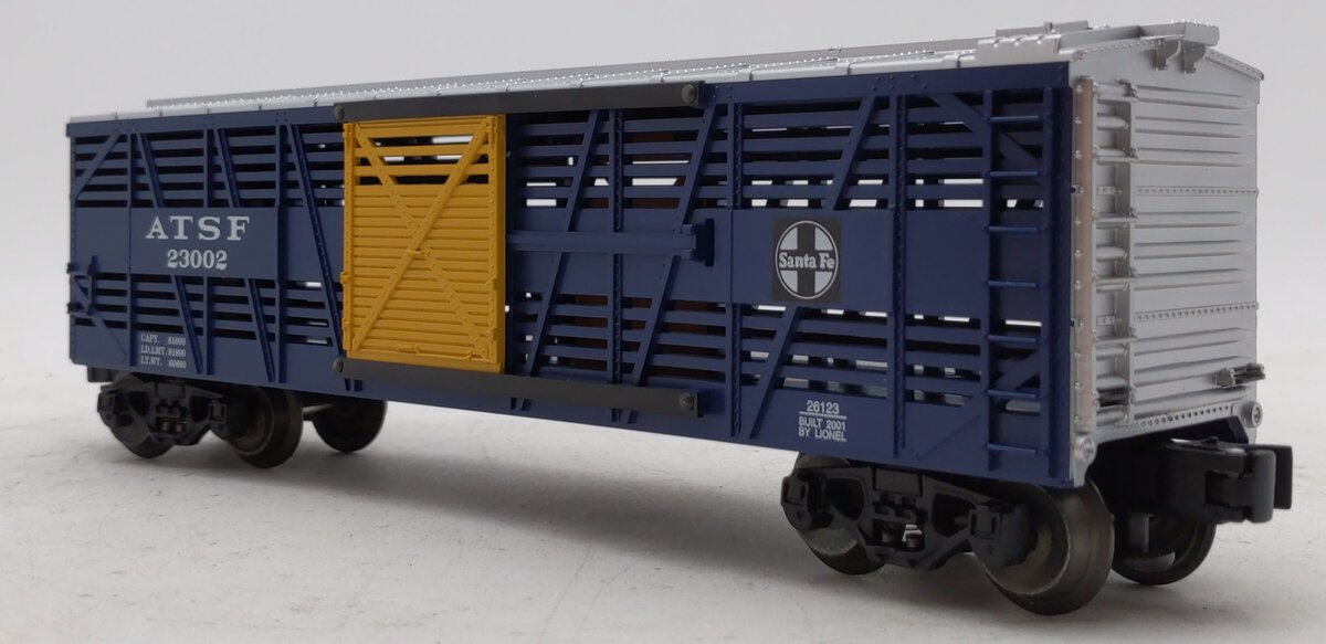 Lionel 6-26123 O Gauge ATSF Stock Car #23002 EX/Box