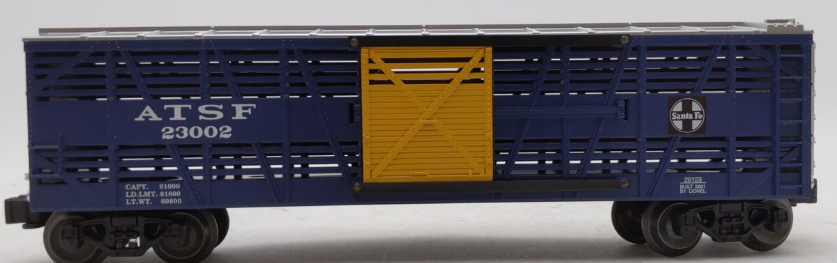 Lionel 6-26123 O Gauge ATSF Stock Car #23002 EX/Box
