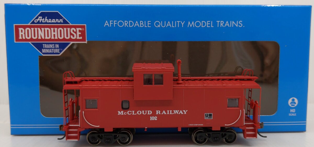 Roundhouse 90109 HO McCloud River Railroad Wide Vision Caboose #102