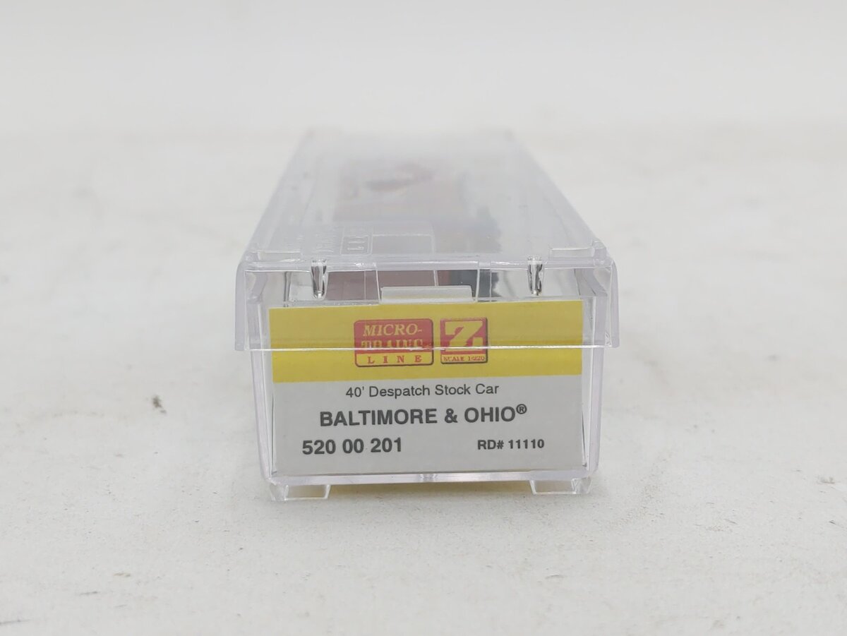 Micro-Trains 52000201 Z Baltimore & Ohio 40' Stock Car #11110