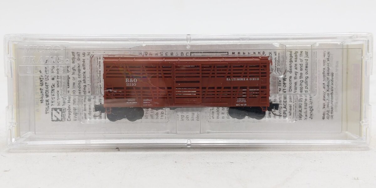 Micro-Trains 52000201 Z Baltimore & Ohio 40' Stock Car #11110