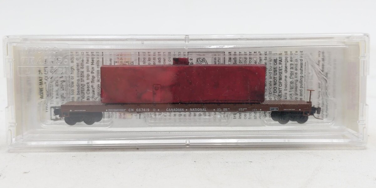 Micro-Trains 52400091 Z CN 60' Steel Flat Car w/Generator Load #667419