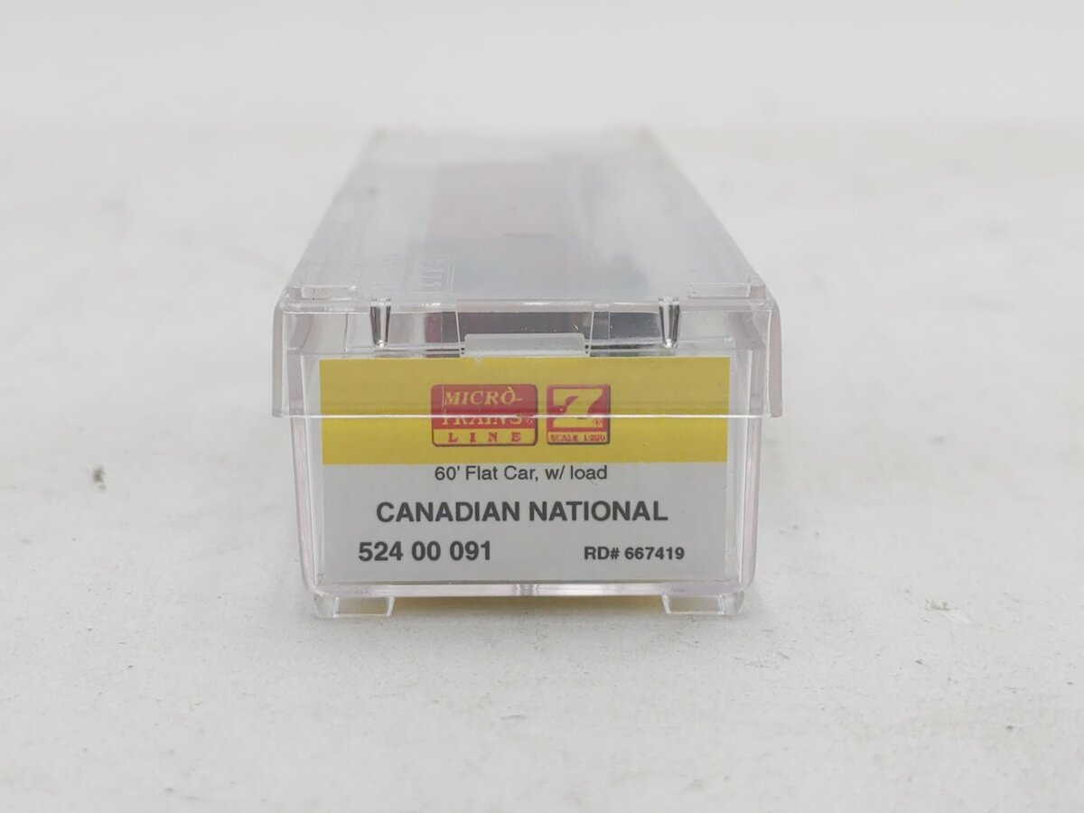 Micro-Trains 52400091 Z CN 60' Steel Flat Car w/Generator Load #667419