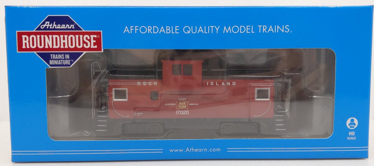 Roundhouse 90165 HO Rock Island Wide Vision Caboose #17020