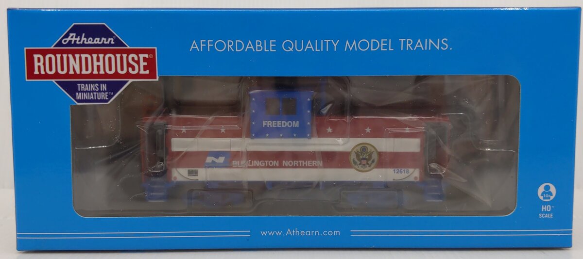 Roundhouse 75170 HO Burlington Northern Freedom Wide Vision Caboose #12618