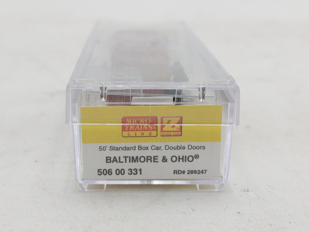 MicroTrains 50600331 Z Baltimore & Ohio 50' Double Door Boxcar #289247