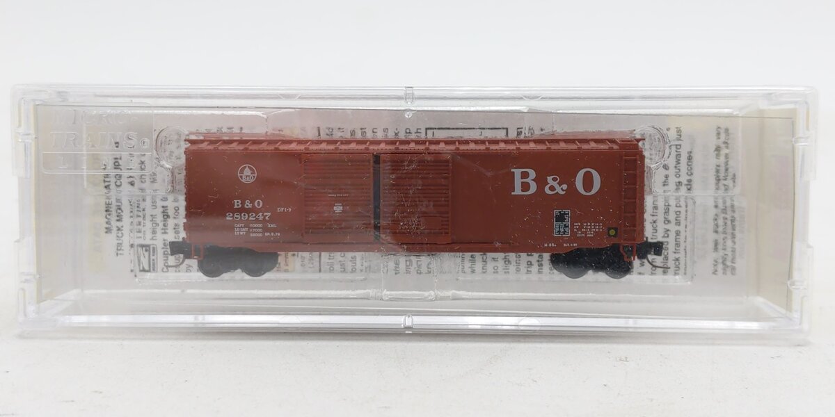 MicroTrains 50600331 Z Baltimore & Ohio 50' Double Door Boxcar #289247