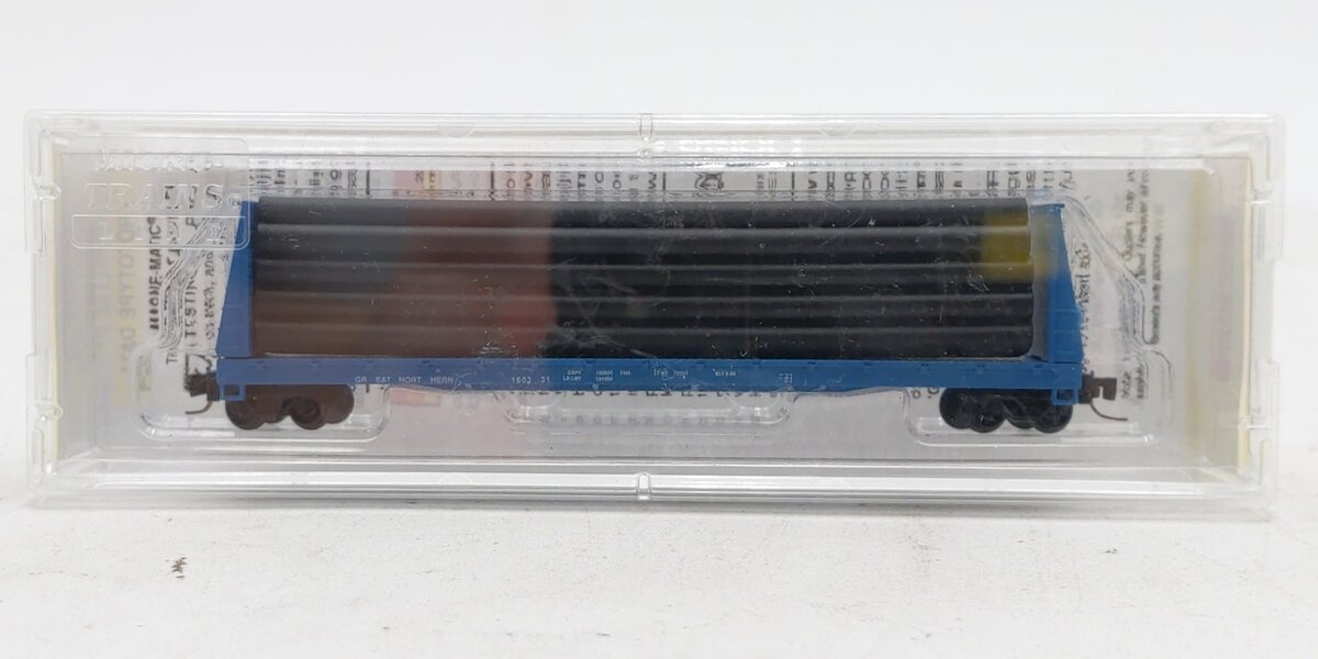 Micro-Trains 52700131 Z Great Northern 60' Bulkhead Flat Car w/Load #160331