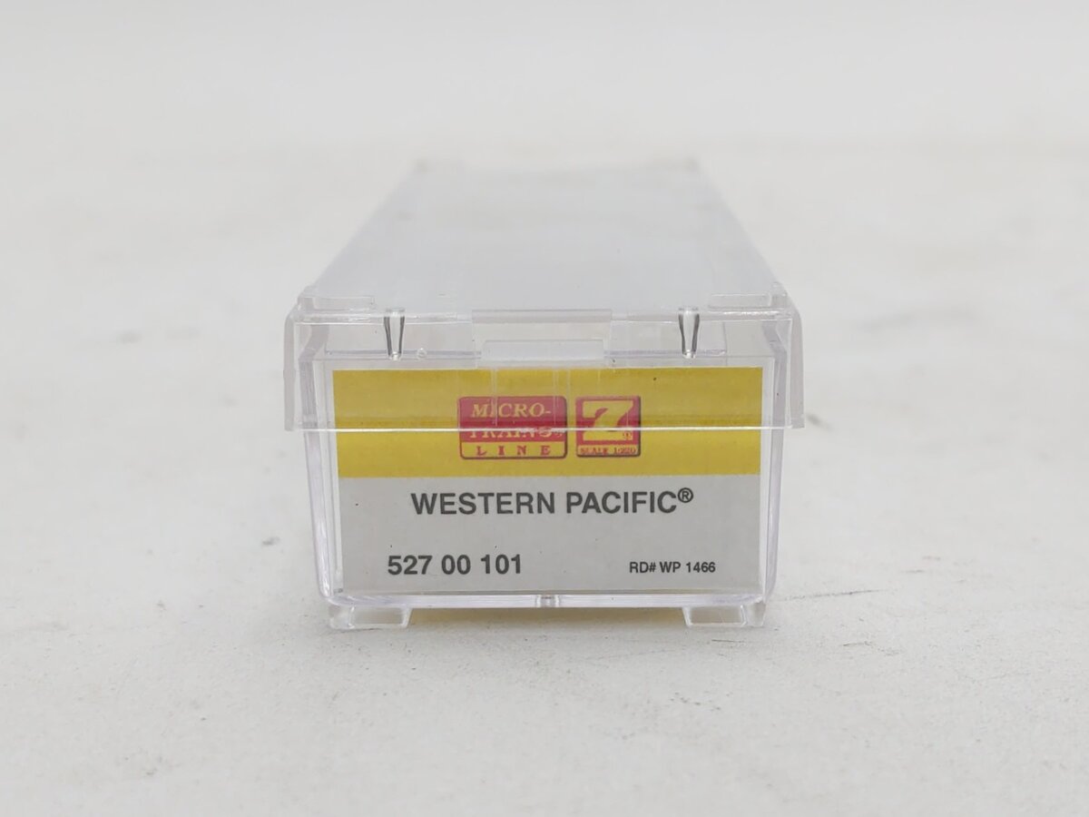 Micro-Trains 52700101 Z Western Pacific 60' Flat Car w/Load #1466