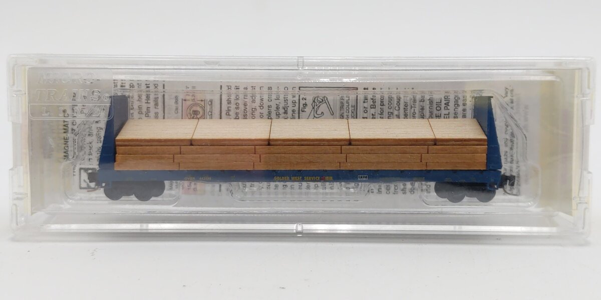 Micro-Trains 52700111 Z GWS 60' Bulkhead Flatcar with Plywood Load #443039