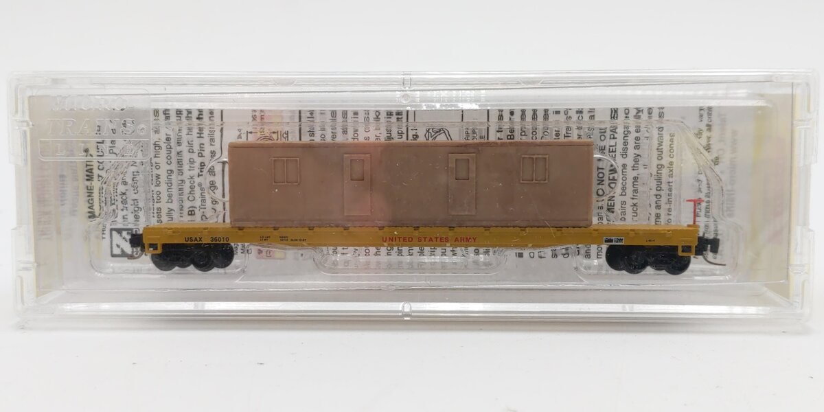 Micro-Trains 52400062 60' Flat Car w/Load USAX #36010
