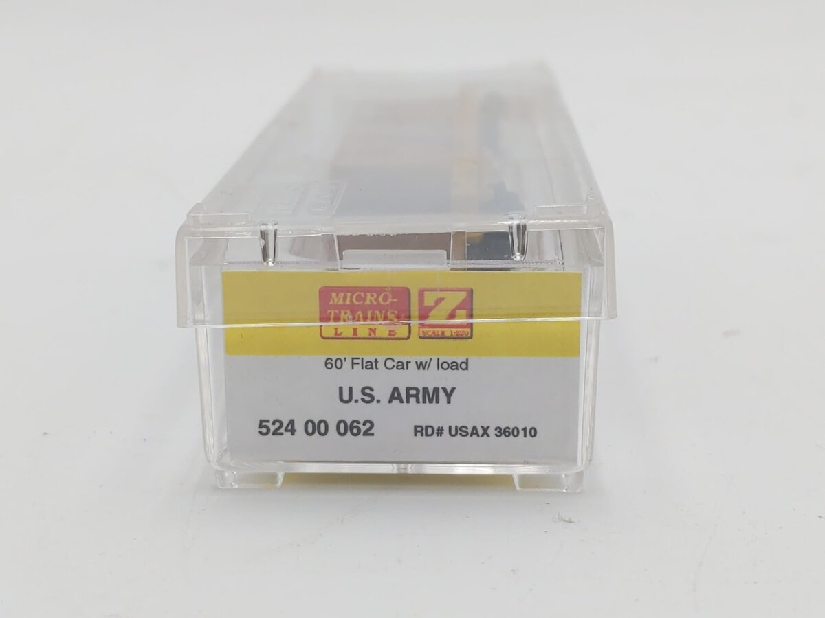 Micro-Trains 52400062 60' Flat Car w/Load USAX #36010