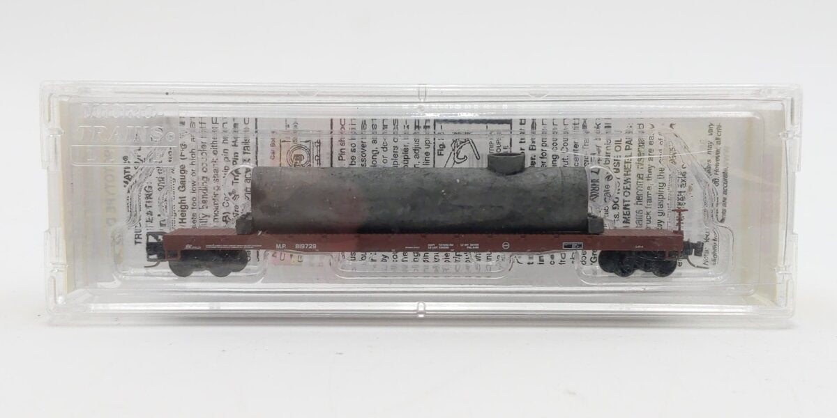 Micro-Trains 52400030 Z MP 60' Steel Flat Car w/Fuel Tank Load #819729