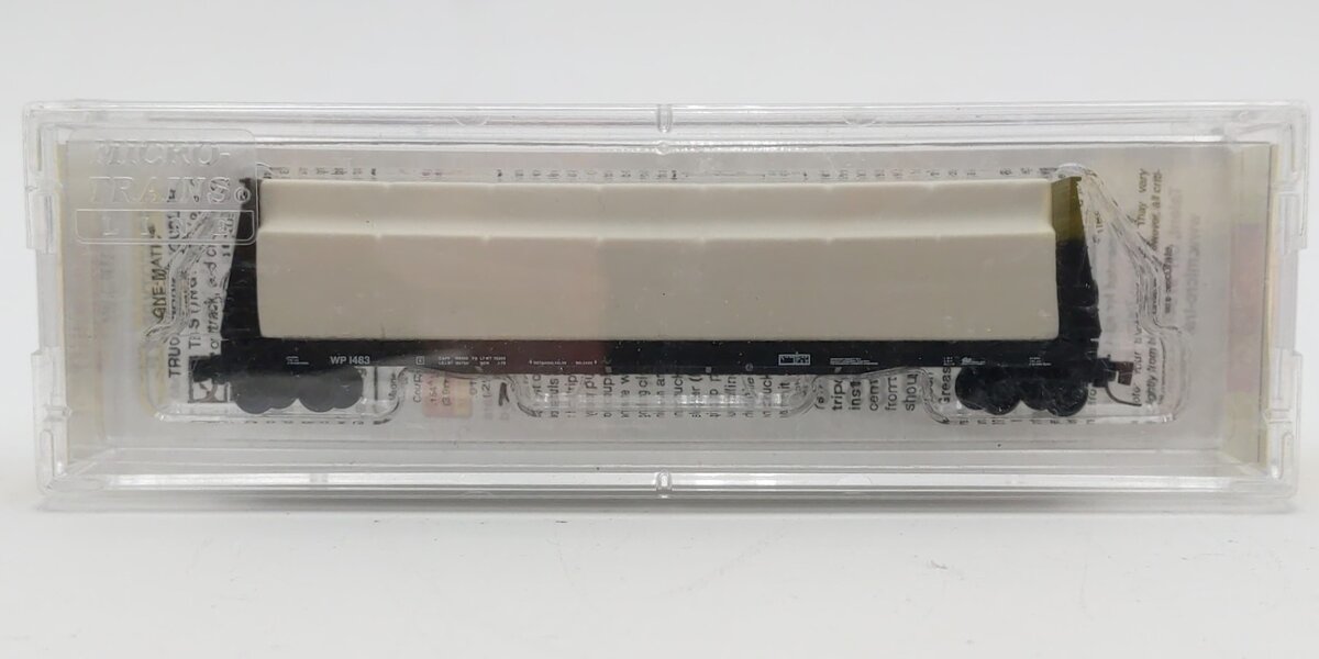 Micro-Trains 52700102 Z Western Pacific 60' Flat Car w/Load #1483