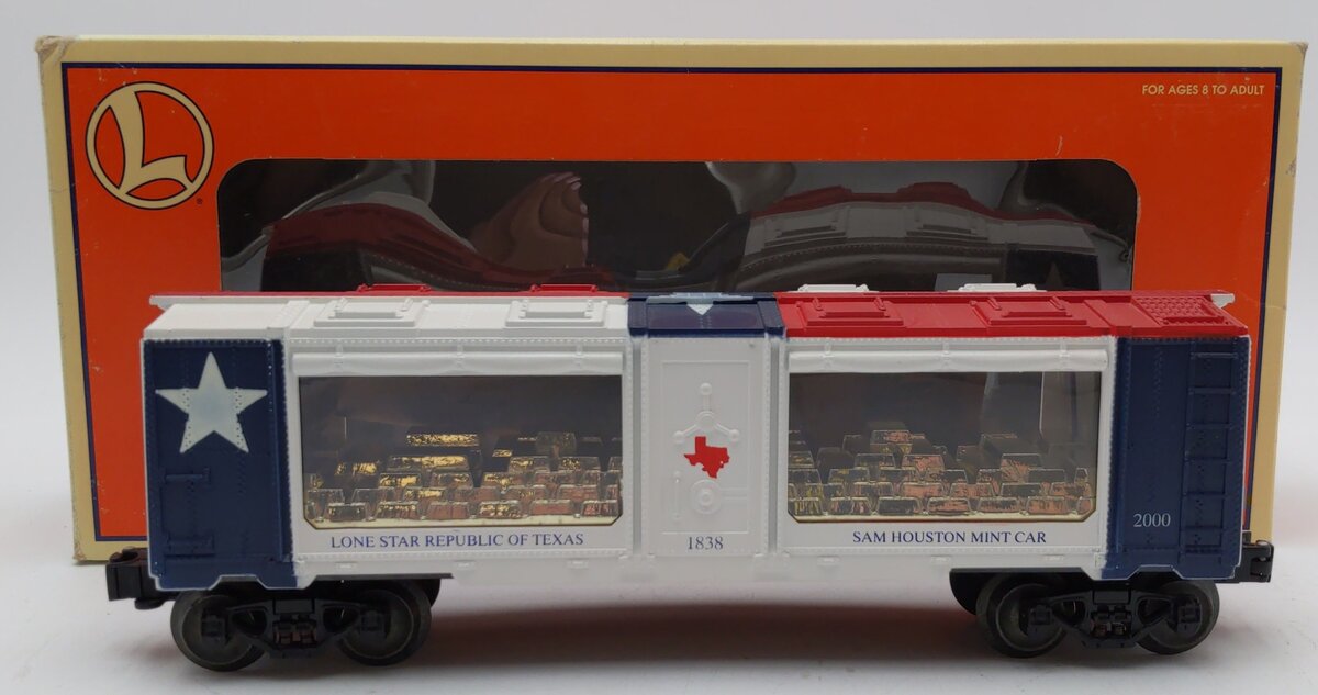 Lionel 8900 O Gauge HTOS Sam Houston Mint Car #1838 LN/Box