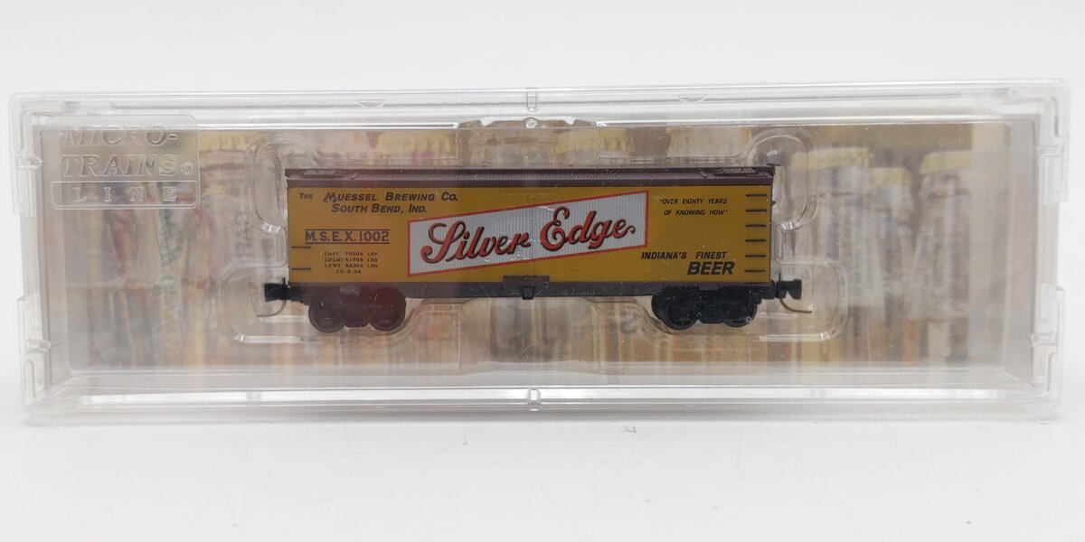 Micro-Trains 51800240 Z Scale Muessel Brewing Co. 40' Wood Reefer #1002